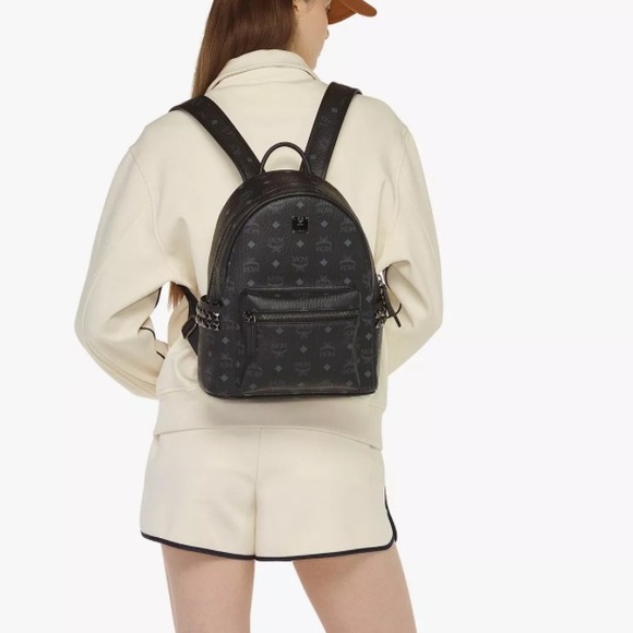 MCM Stark Side Studs Backpack in Visetos - Picture 7 of 12